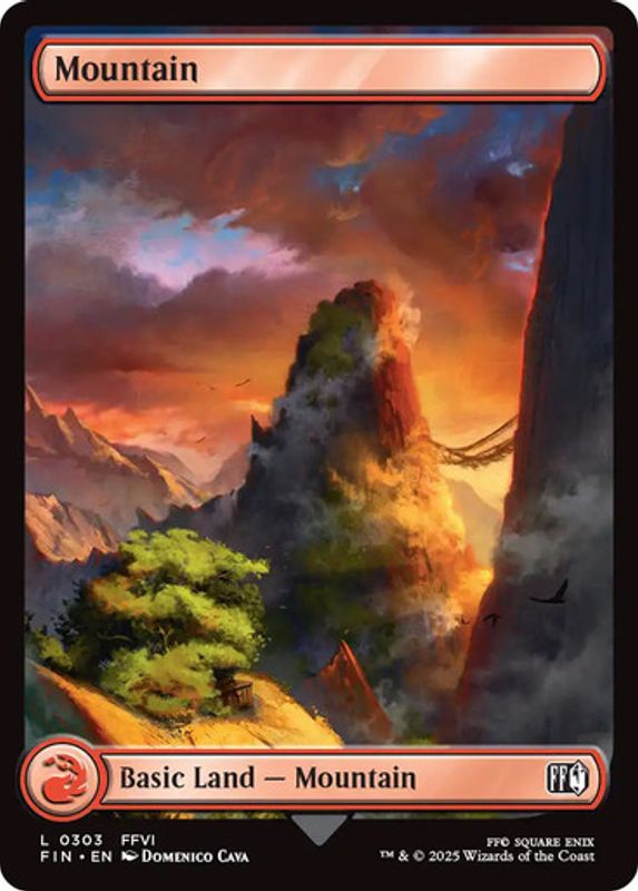 Mountain (#303) (Full Art) (Foil)